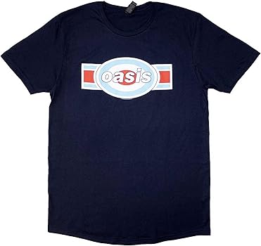 Amazon.com: Oasis T Shirt Band Logo Target Oblong Official Mens